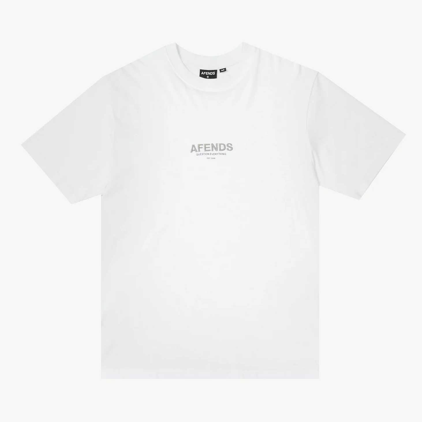 AFENDS Vinyl- Retro Tee - White