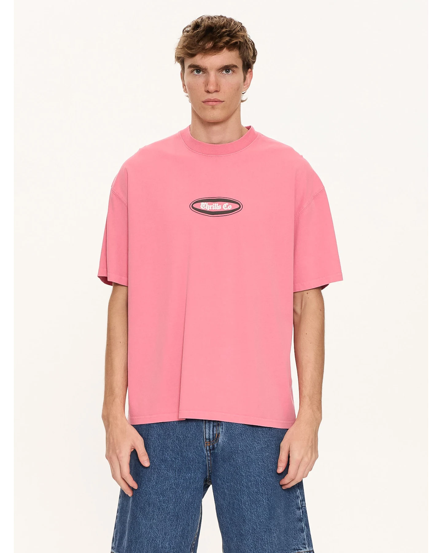 THRILLS Bueno Bueno Bueno Oversize Fit Tee - Heather Rose