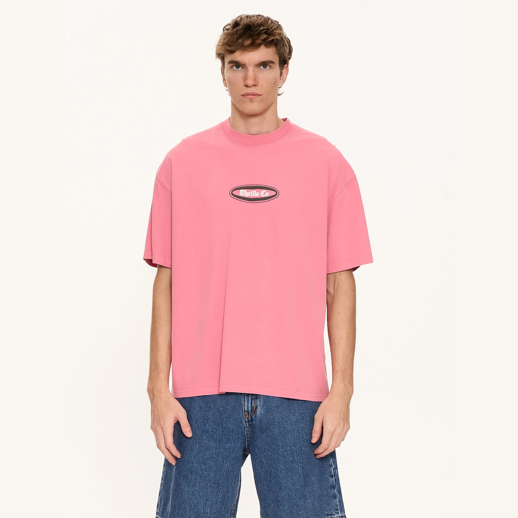 THRILLS Bueno Bueno Bueno Oversize Fit Tee - Heather Rose