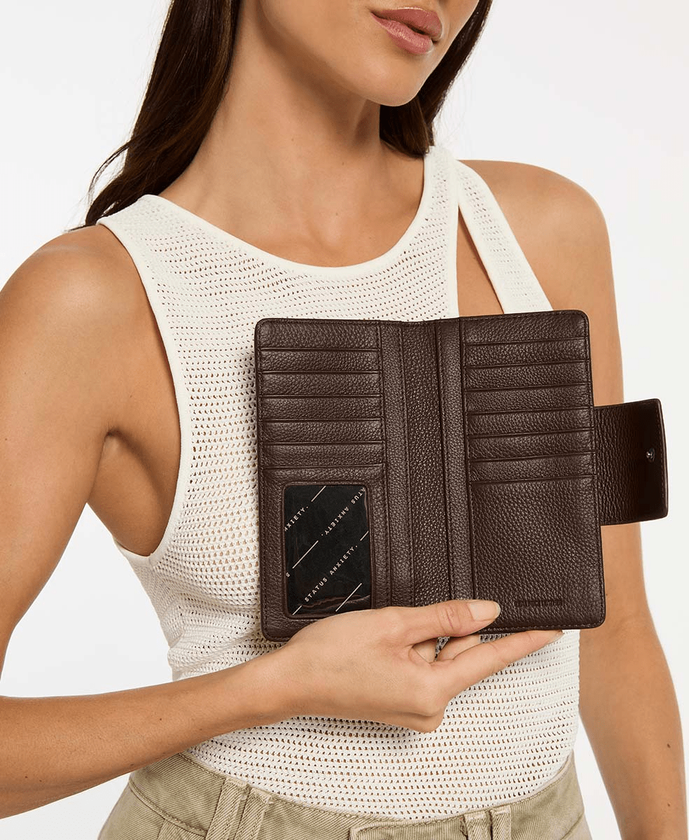 STATUS ANXIETY Ruins Wallet - Cocoa