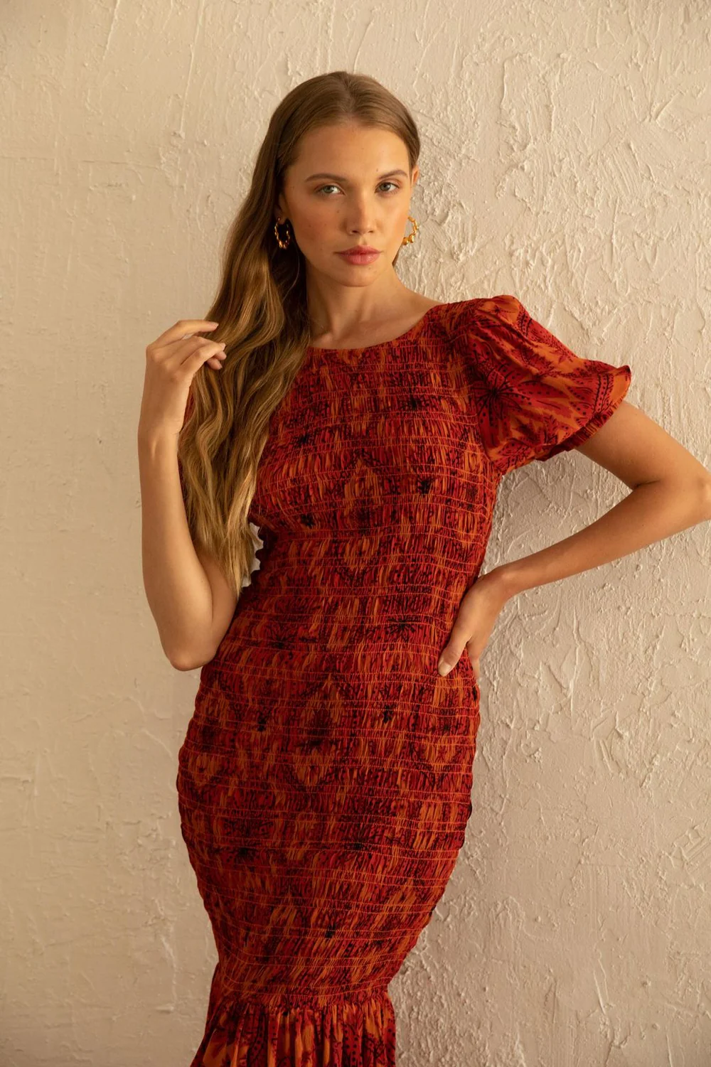 RUE STICC isabella maxi dress- damask floral