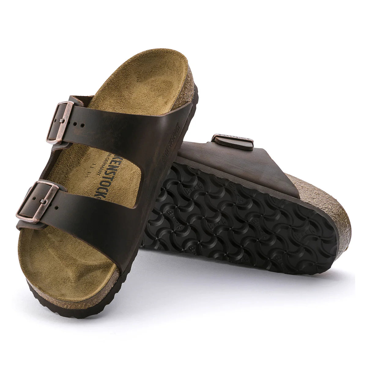 Birkenstock arizona habana oiled leather regular