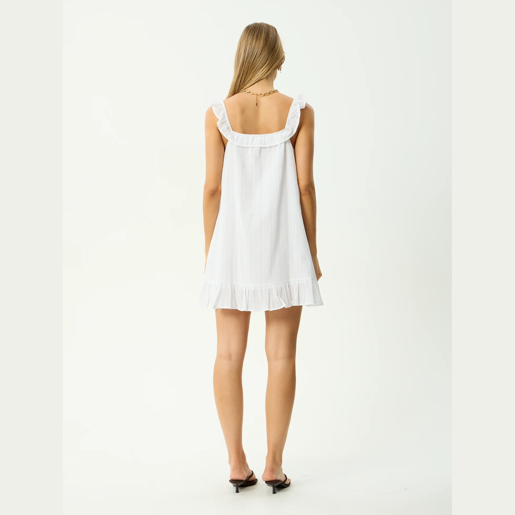 AFENDS Aquarius Mini Dress - White