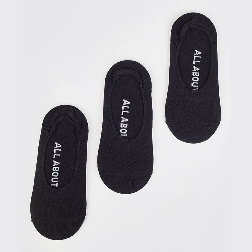 ALL ABOUT EVE Aae Sockette 3Pk - Black