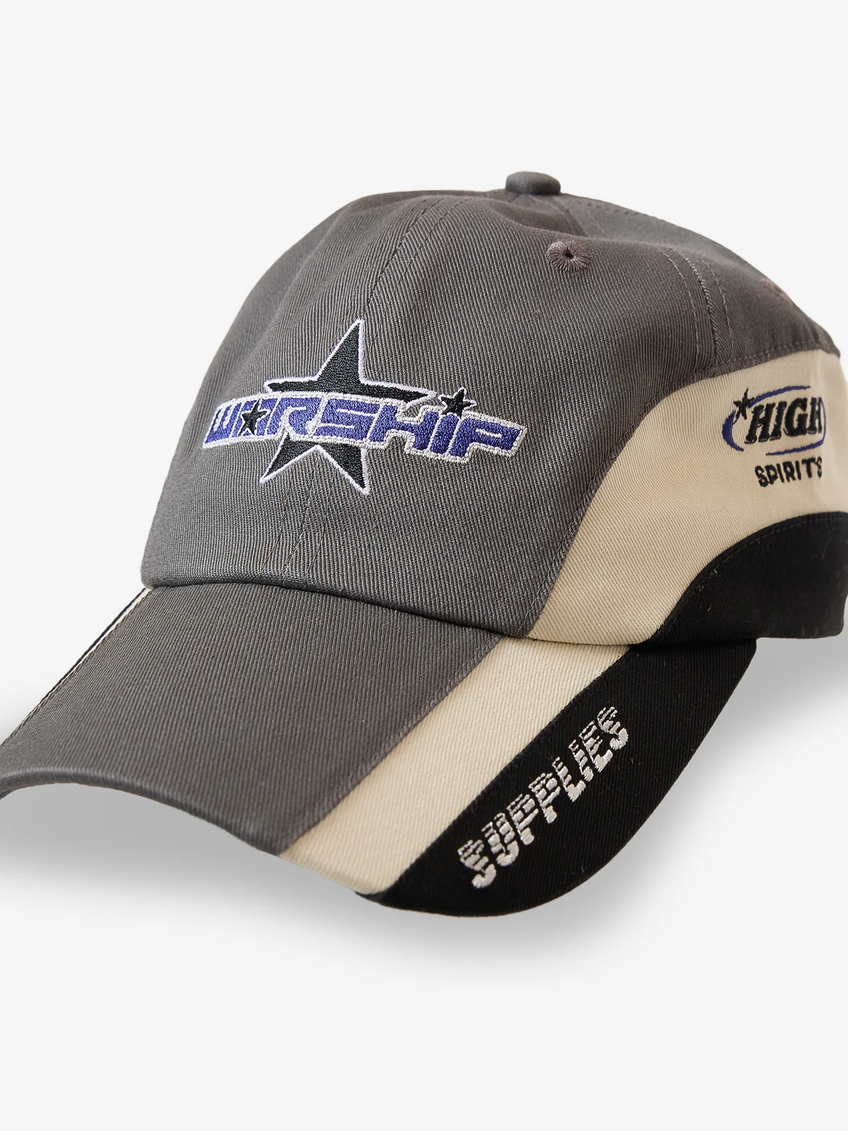 WORSHIP Shooter Panel Hat - Steel Grey