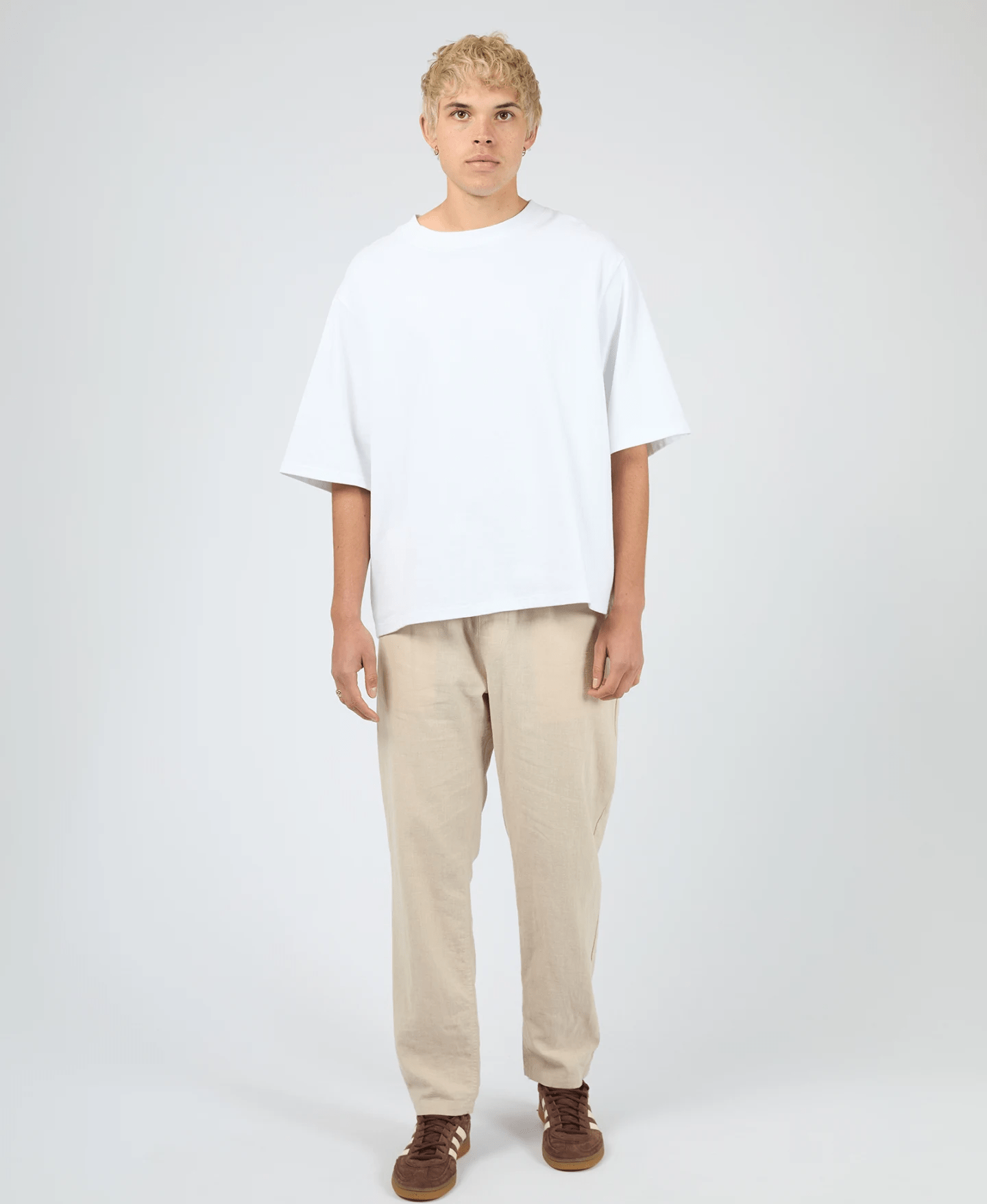 SILENT THEORY Linen pant - Tan