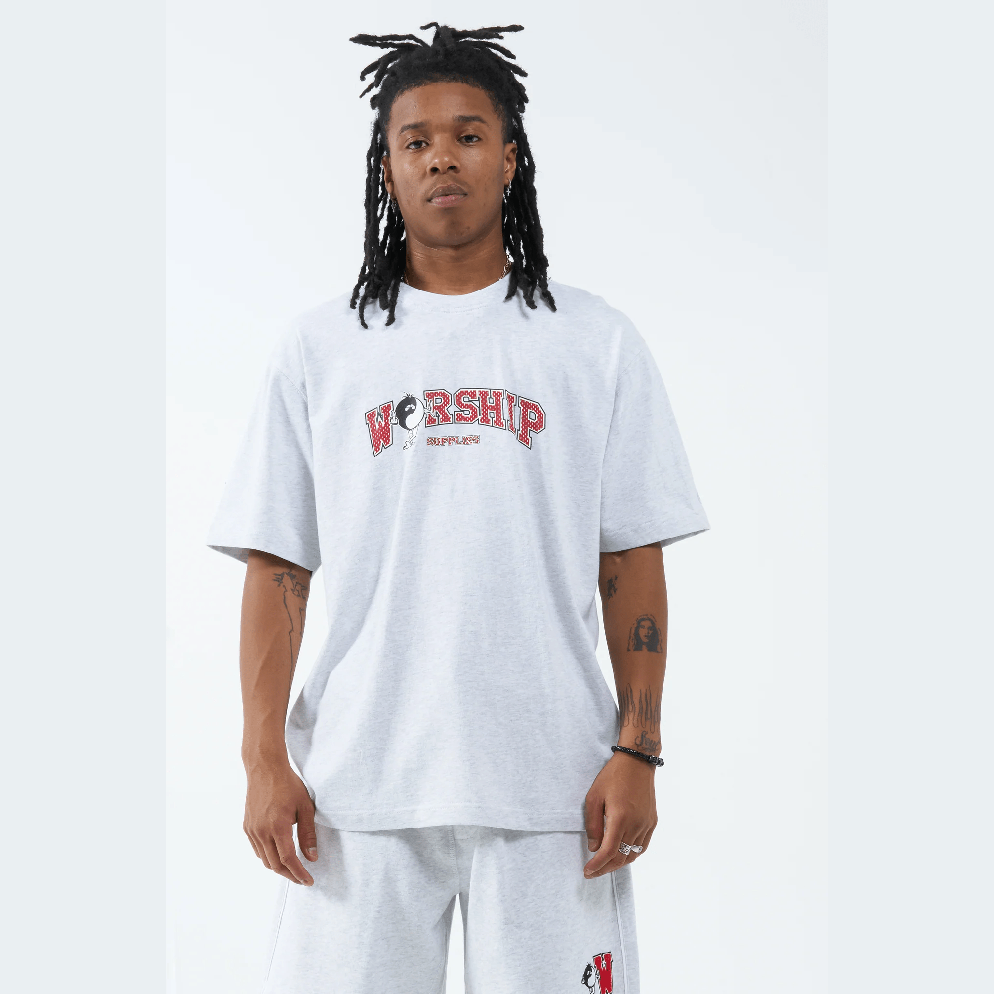 Worship ivy league tee - snow marle