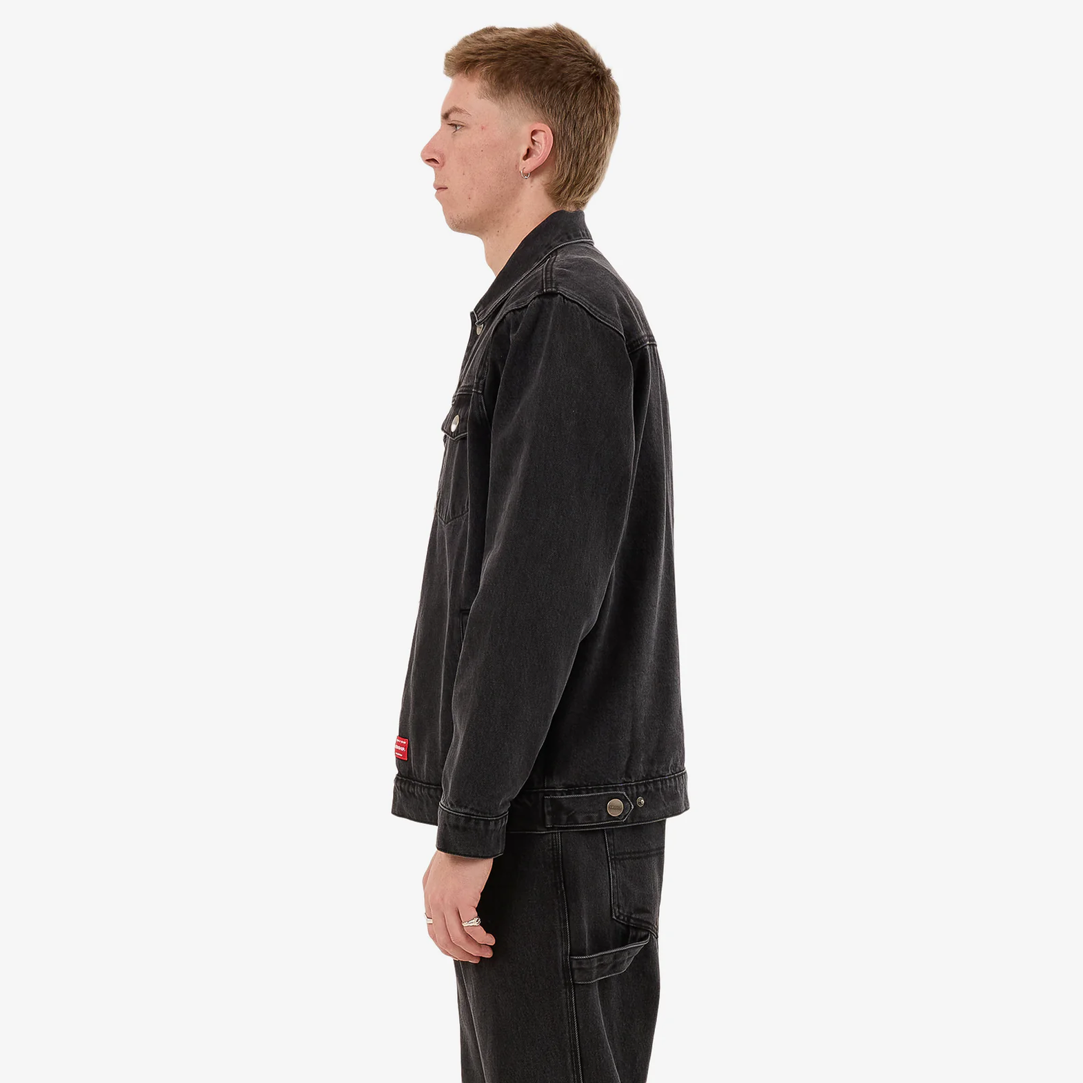 WORSHIP Nuclear Denim Jacket - Used Black