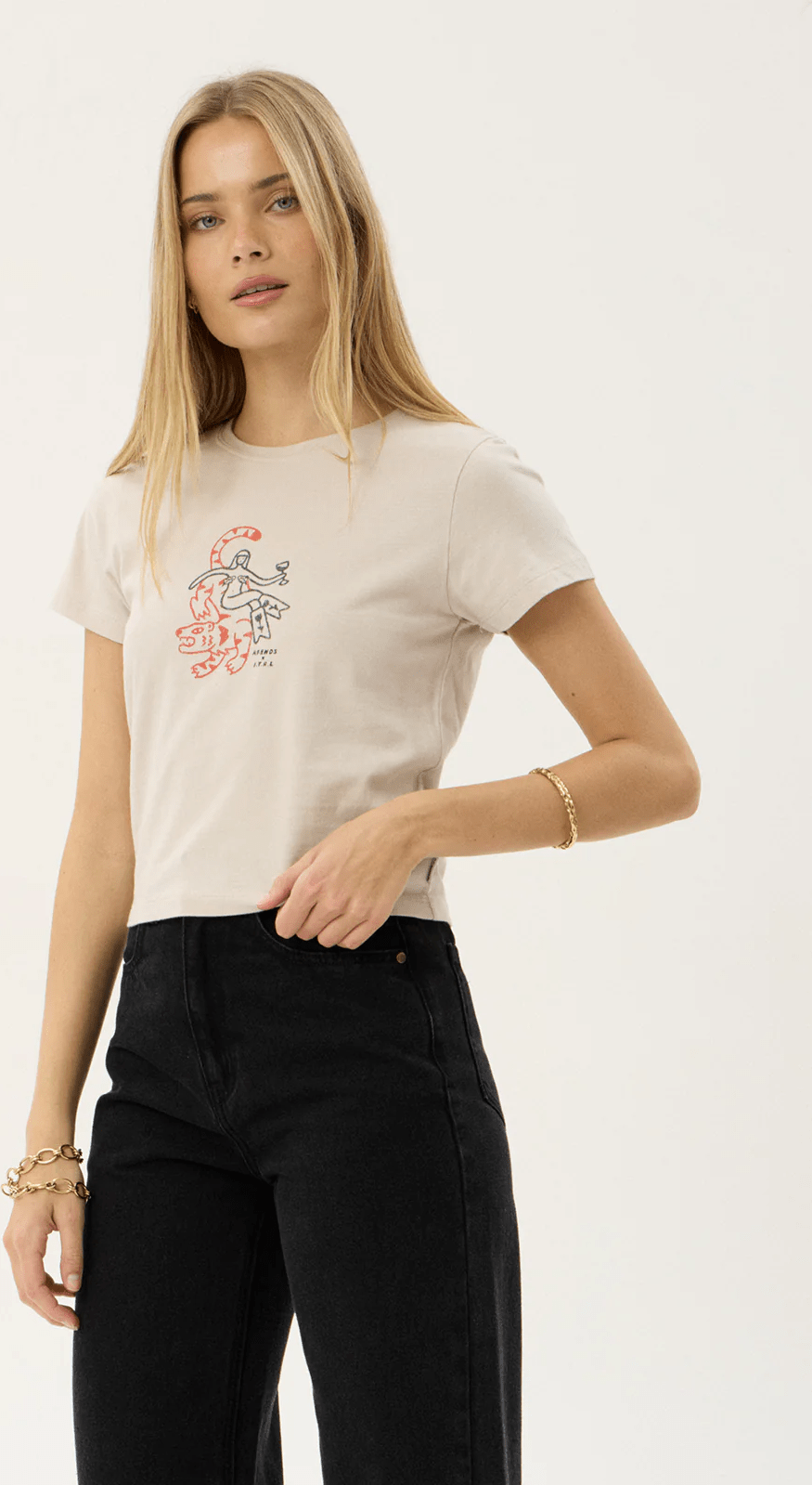 AFENDS Subliminal baby tee - Moonbeam