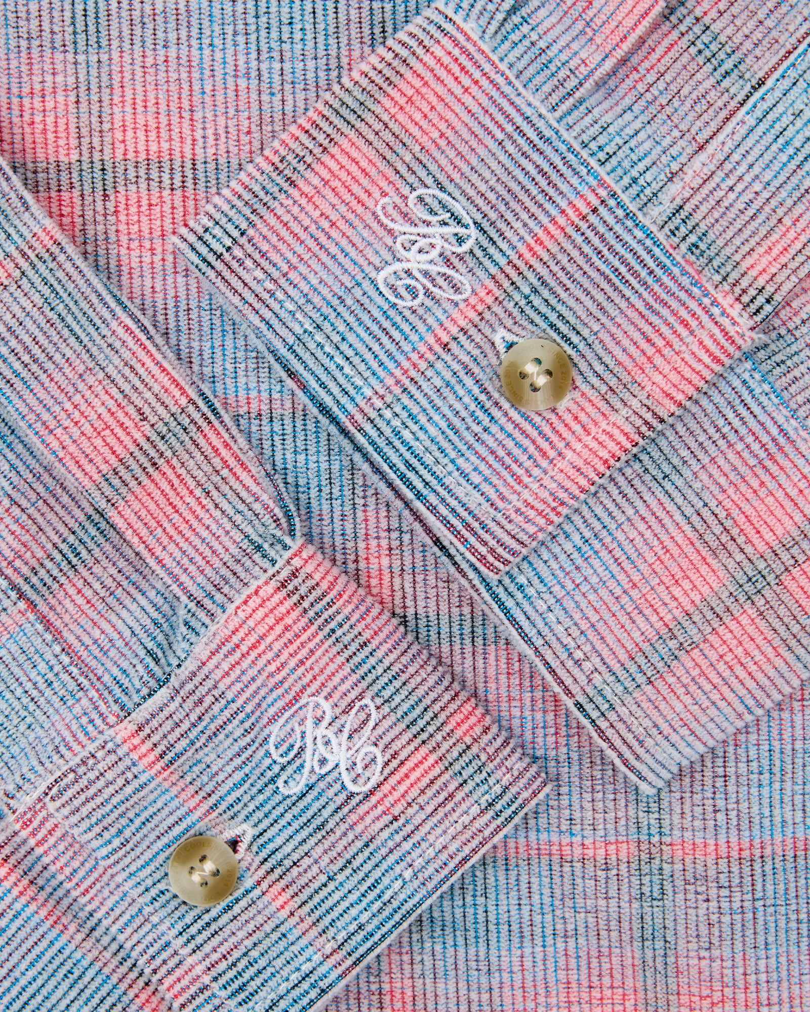 BARNEY COOLS Cabin Shirt Pink Cord Plaid