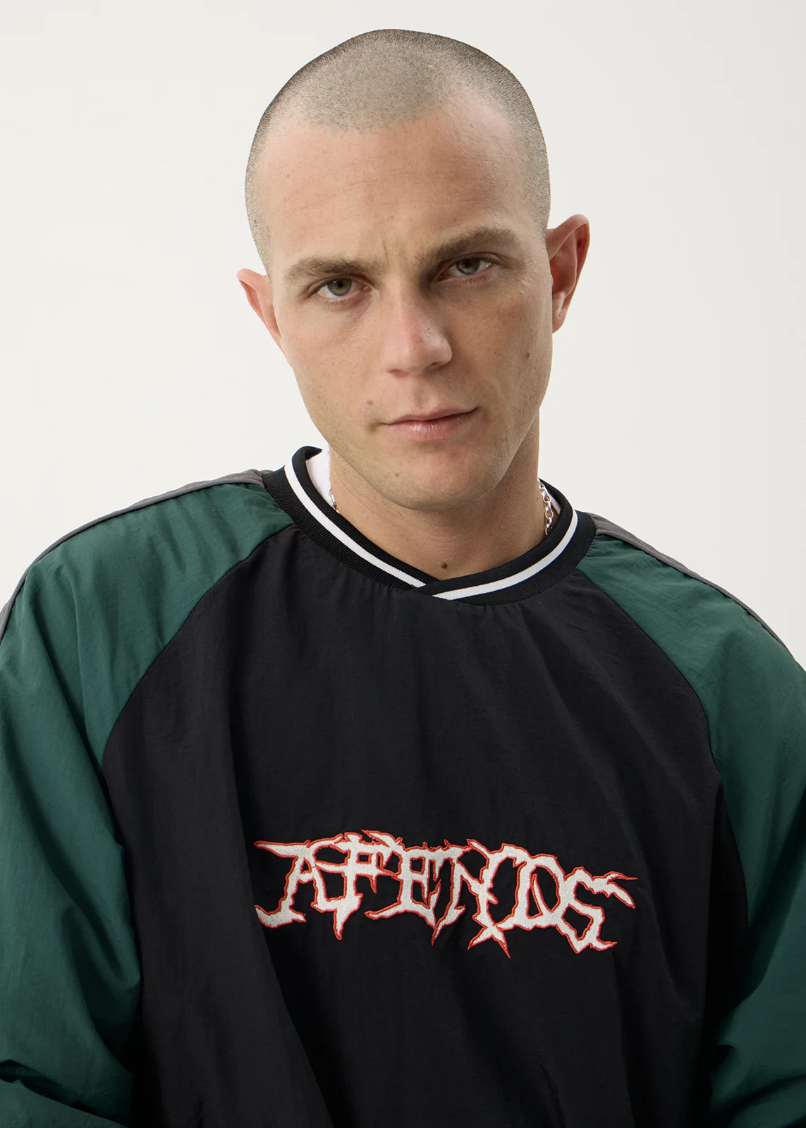 AFENDS Nationals recycled sports crew neck - Black