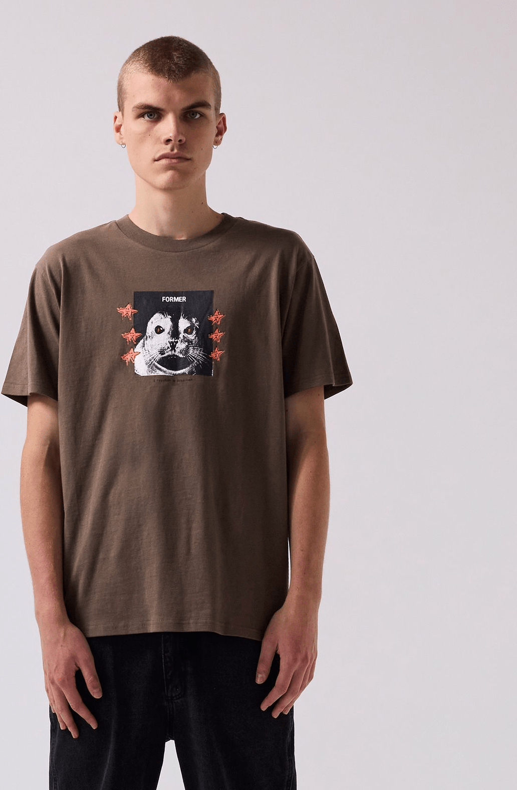 FORMER Pup star t-shirt - Pecan