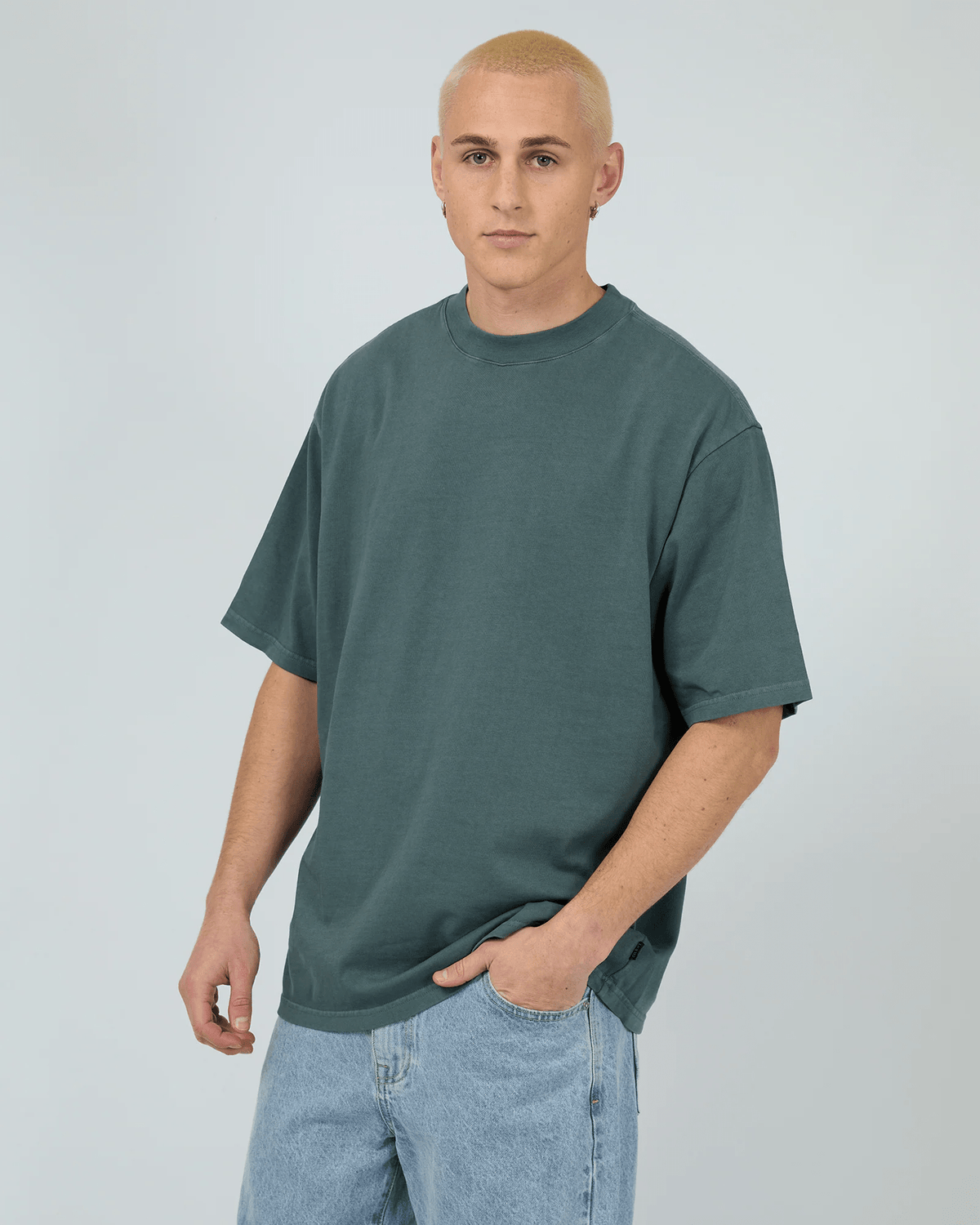 SILENT THEORY Heavy weight tee - Blue