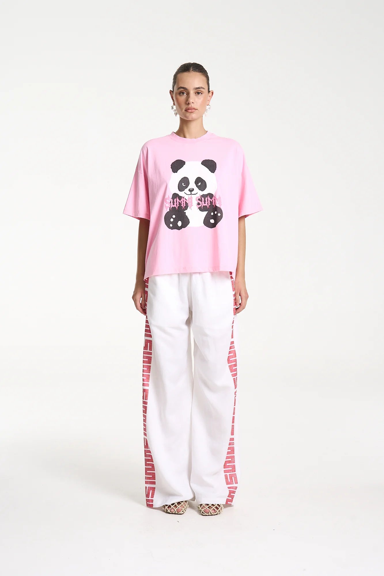 SUMMI SUMMI Band tee - Pink panda
