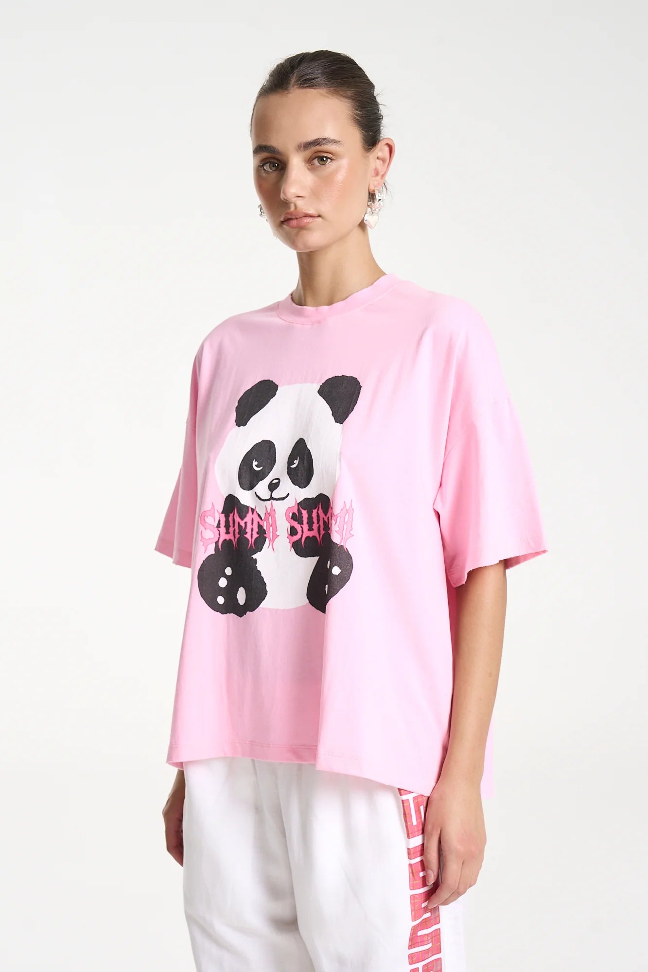 SUMMI SUMMI Band tee - Pink panda