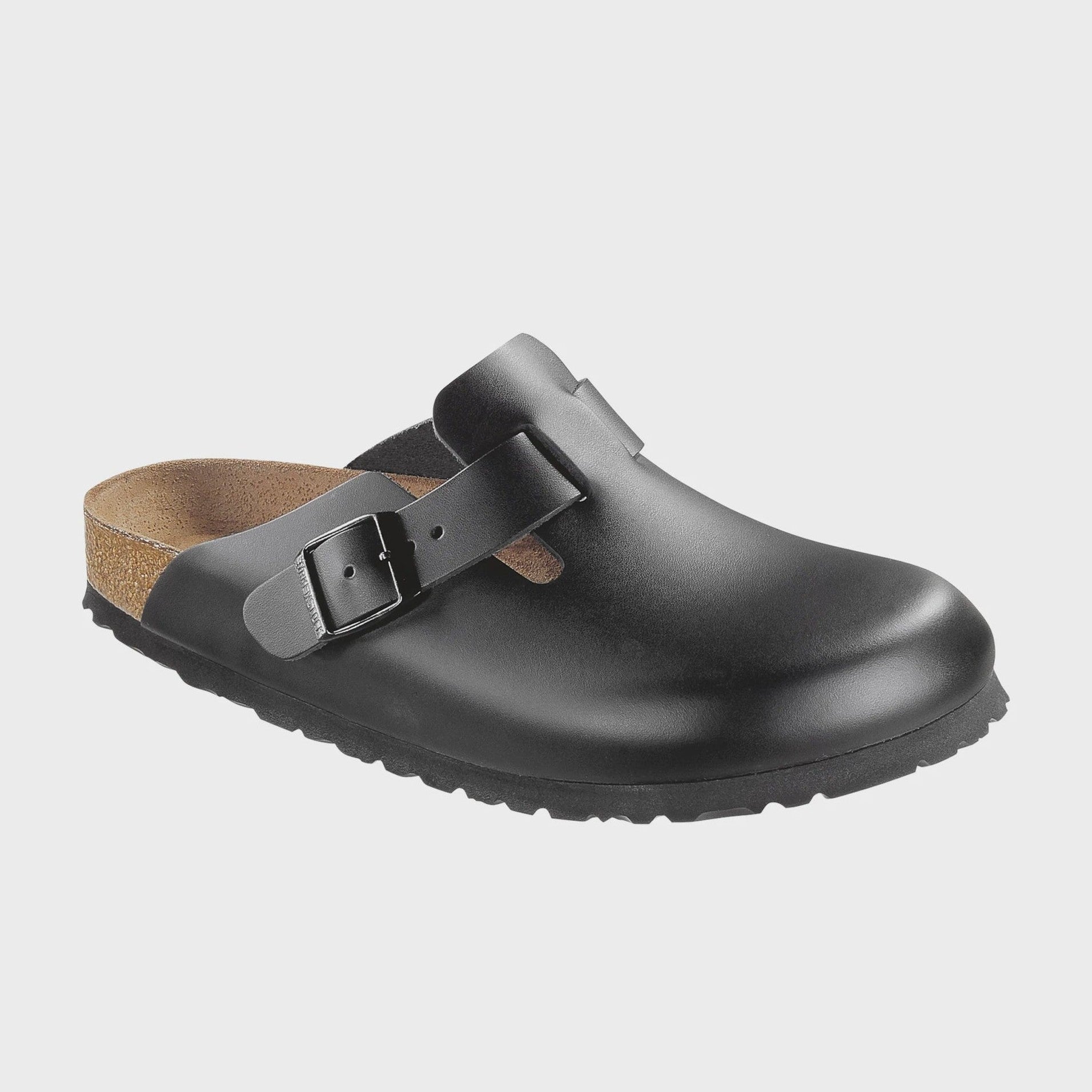 BIRKENSTOCK Boston smooth leather regular - Black