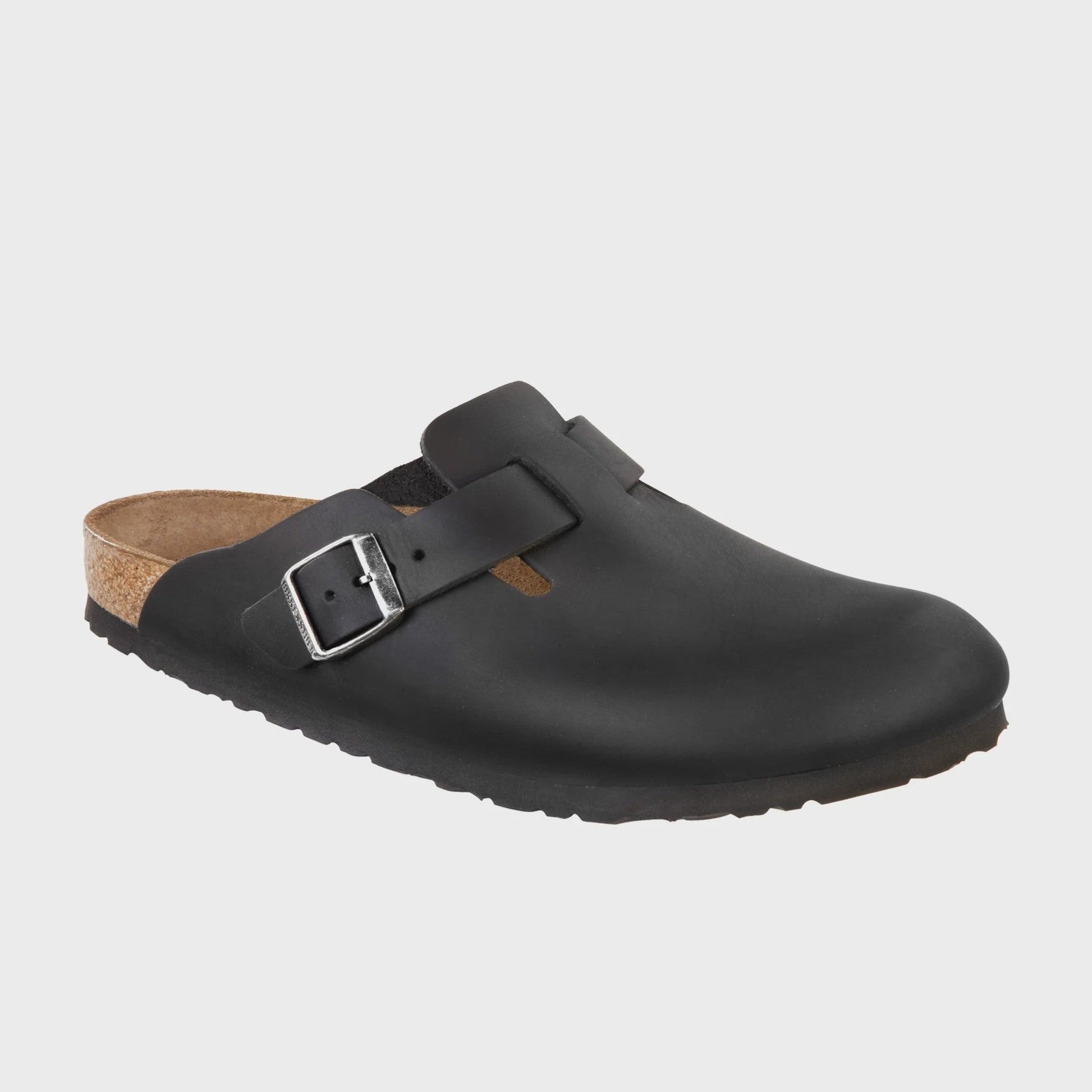 BIRKENSTOCK Boston oiled leather regular - Black