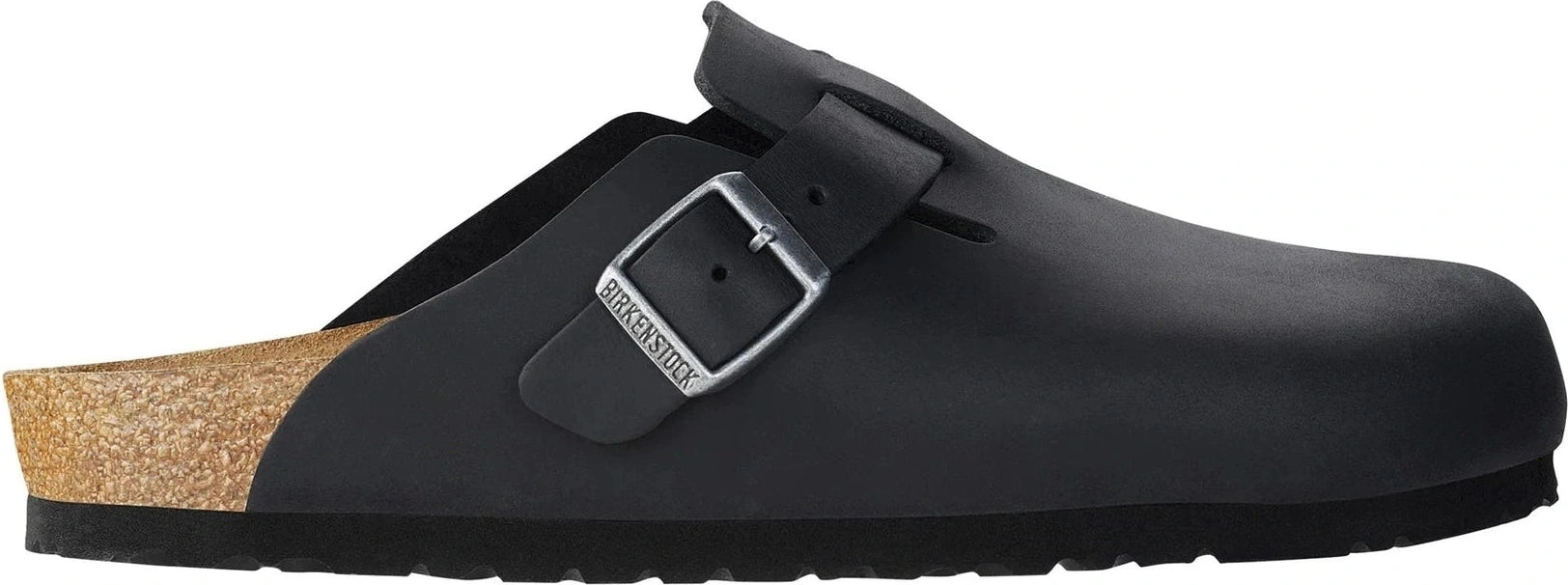 BIRKENSTOCK Boston oiled leather regular - Black
