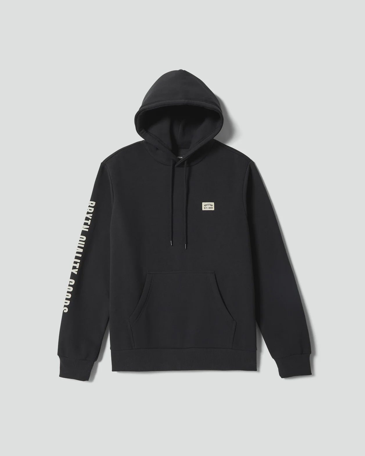 BRIXTON Woodburn Label Hoodie - Black
