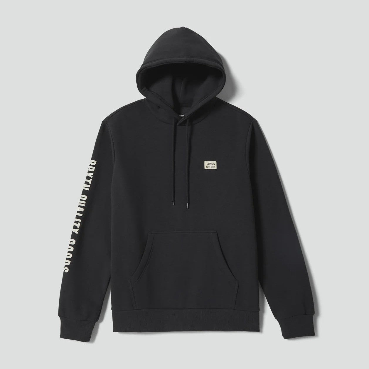 BRIXTON Woodburn Label Hoodie - Black