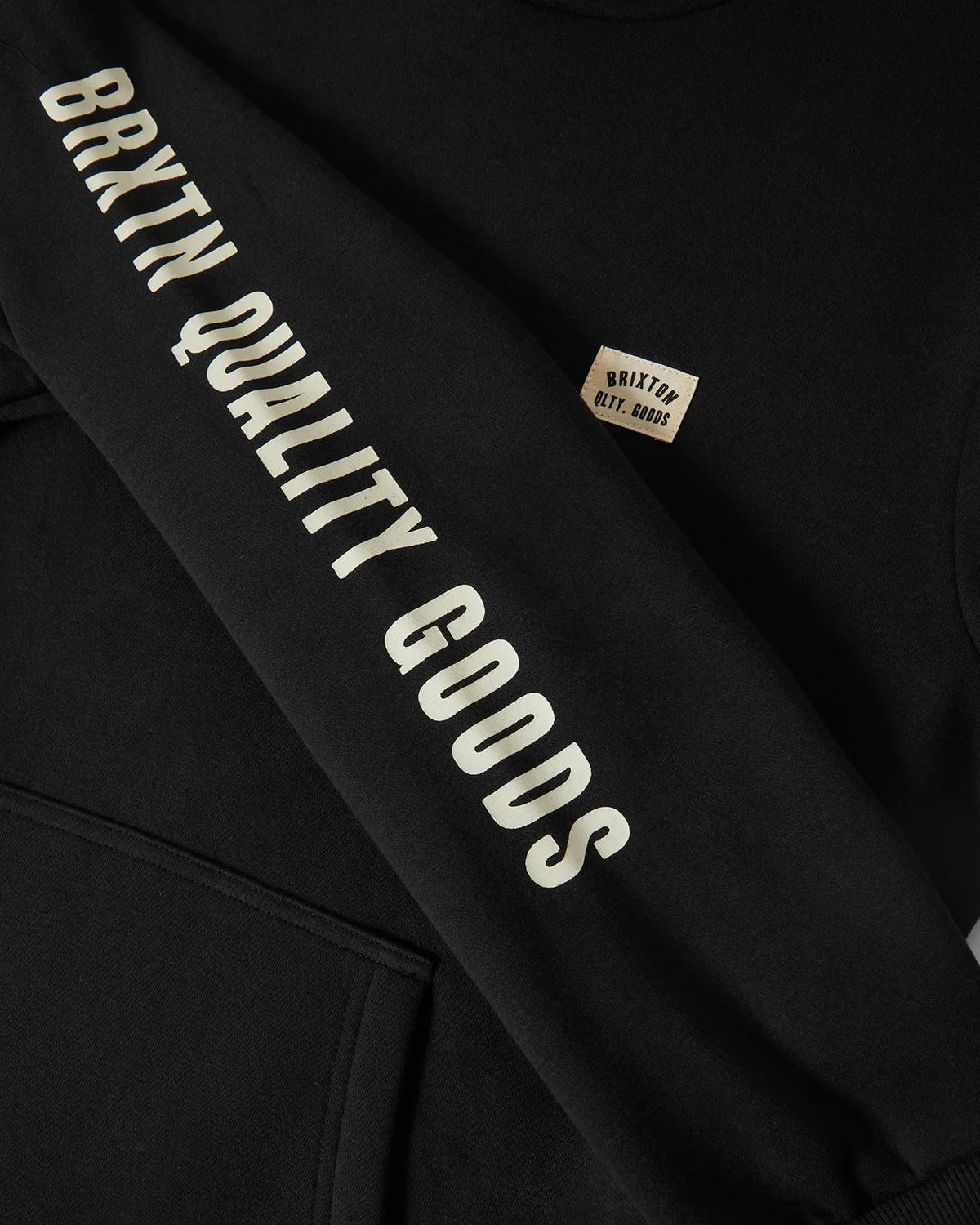 BRIXTON Woodburn Label Hoodie - Black