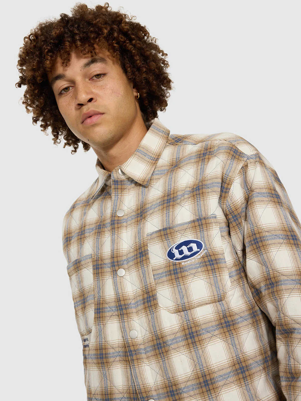 WORSHIP Morality Quilted Shacket - Tan