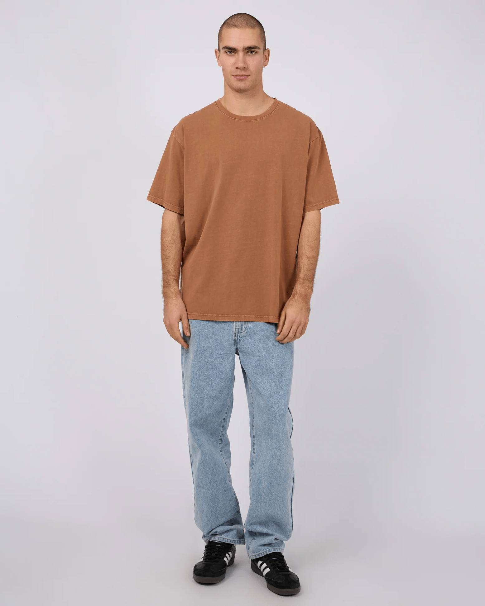 SILENT THEORY Oversized tee - Clay