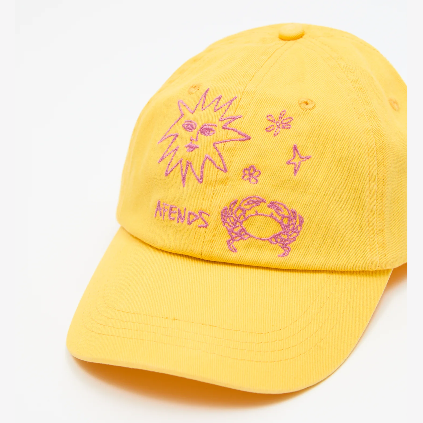 AFENDS Sunbake- Panelled Cap - Lemon