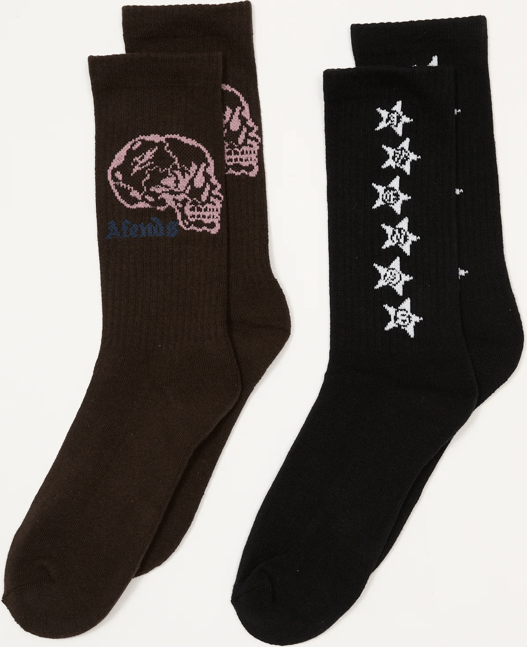 AFENDS Temporal live socks 2 pack