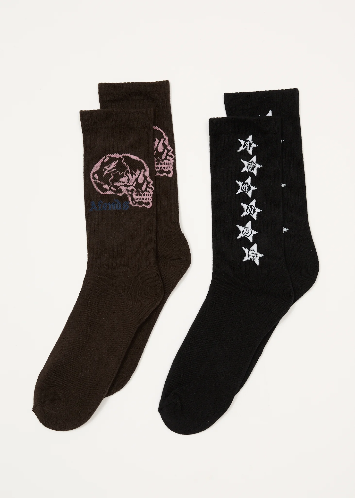 AFENDS Temporal live socks 2 pack