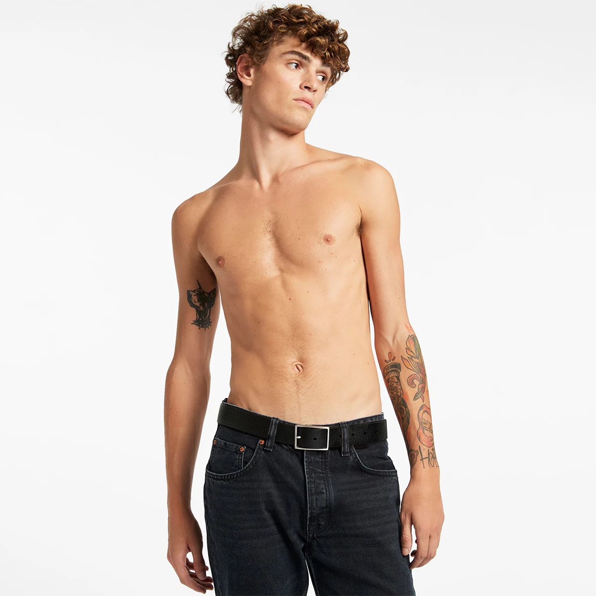 STATUS ANXIETY Getting Real Belt - Black/Silver