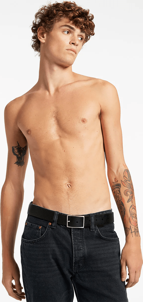 STATUS ANXIETY Getting Real Belt - Black/Silver