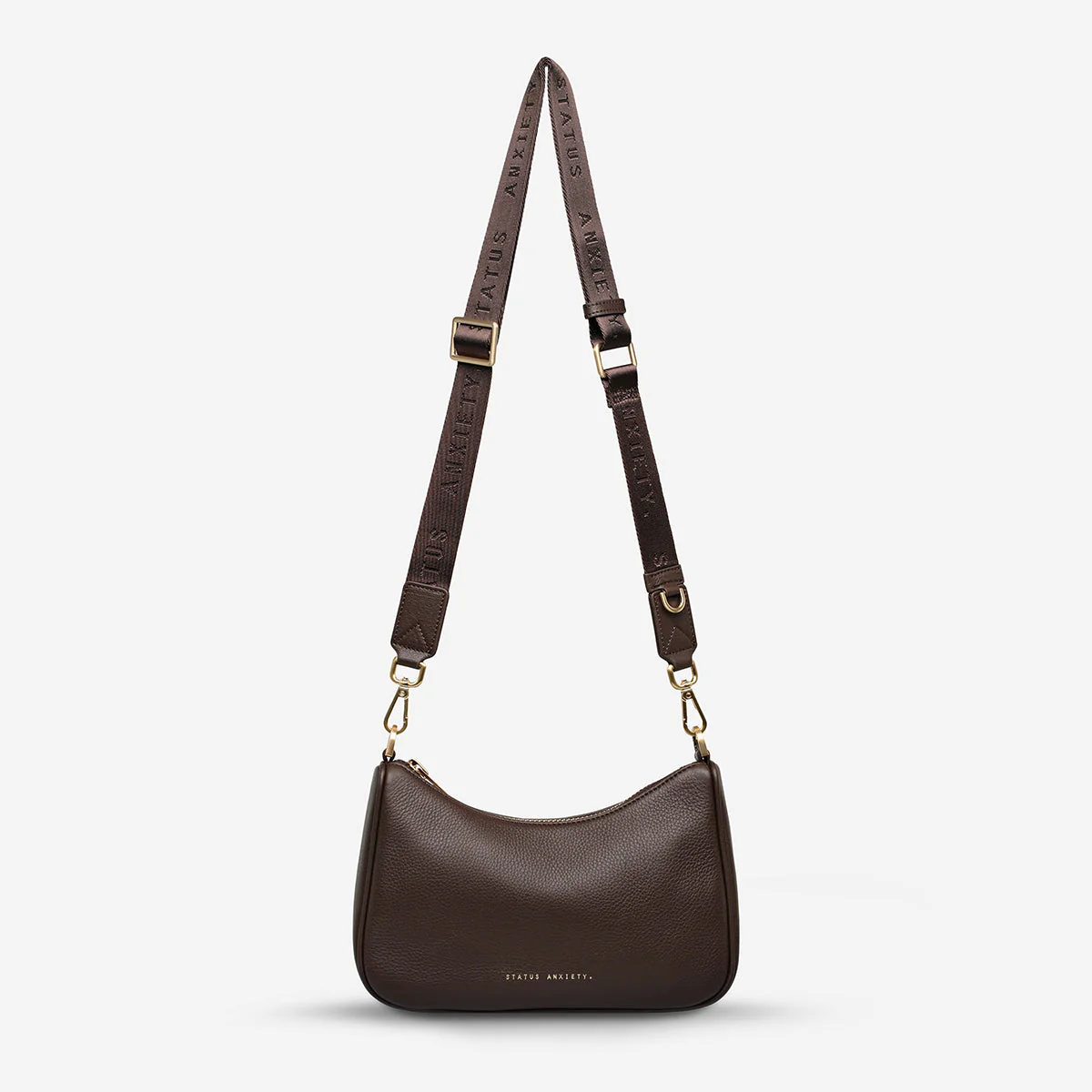 STATUS ANXIETY Look Both Ways Bag - Cocoa/Brushed Gold