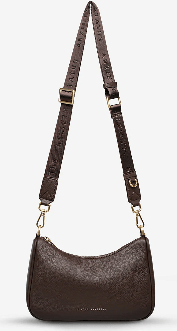 STATUS ANXIETY Look Both Ways Bag - Cocoa/Brushed Gold