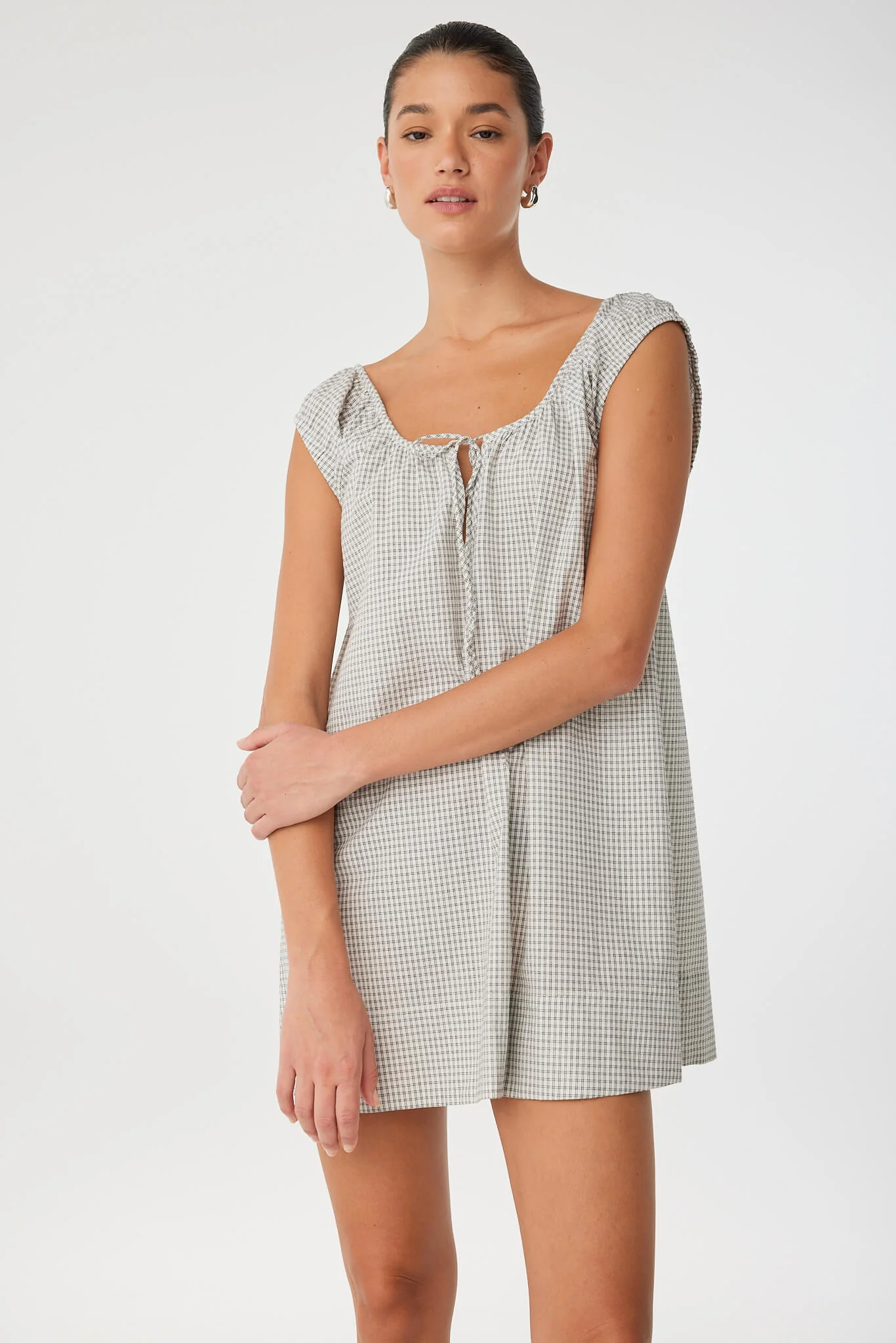 ARCAA Chloe mini dress - Black check
