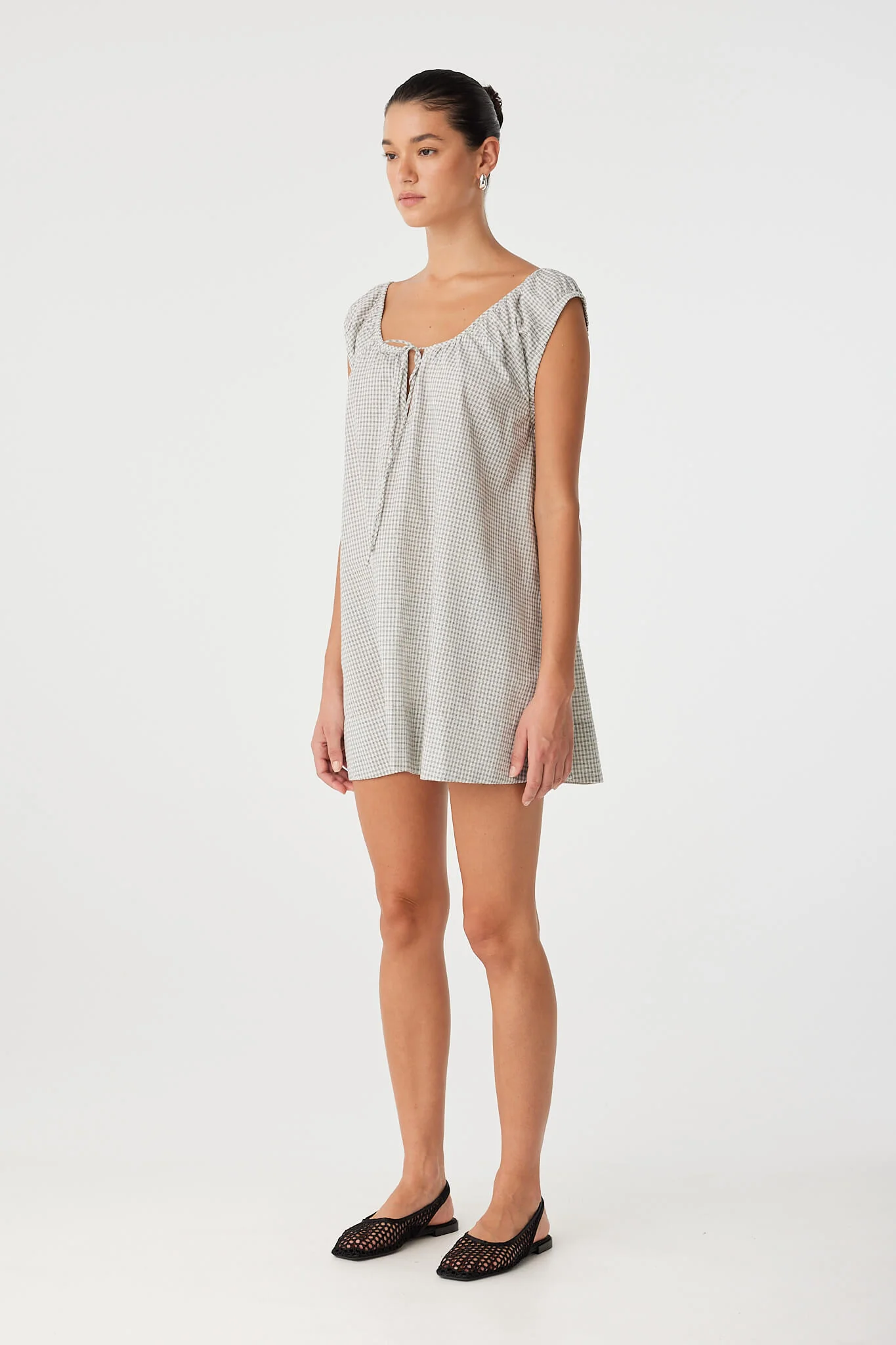 ARCAA Chloe mini dress - Black check