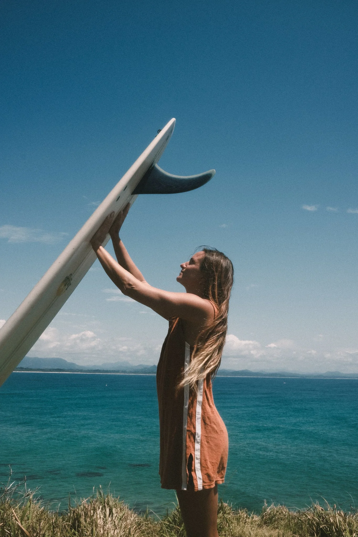 ATMOSEA Sporty terry dress - Rust