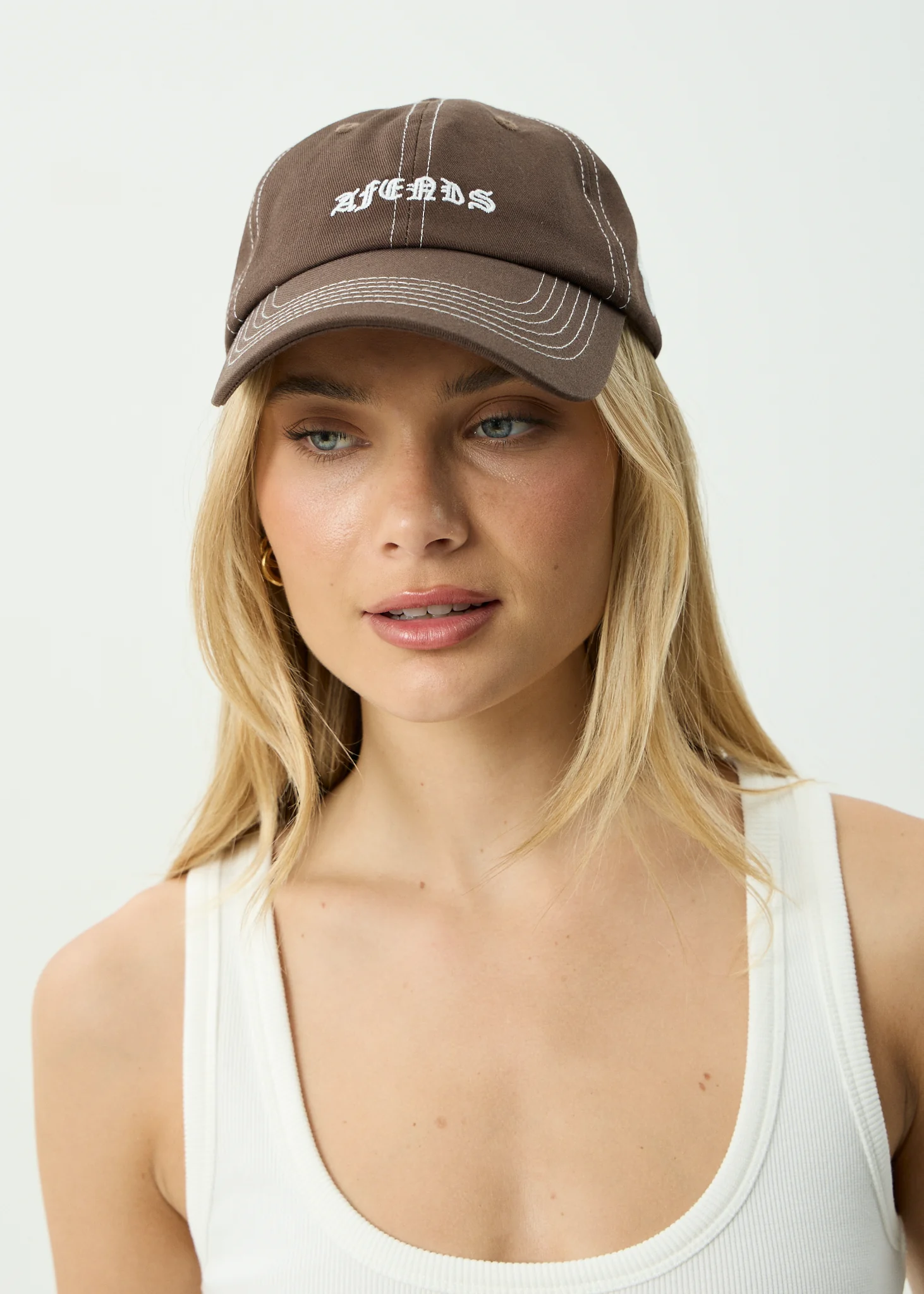 AFENDS Breathe six panel cap - Coffee