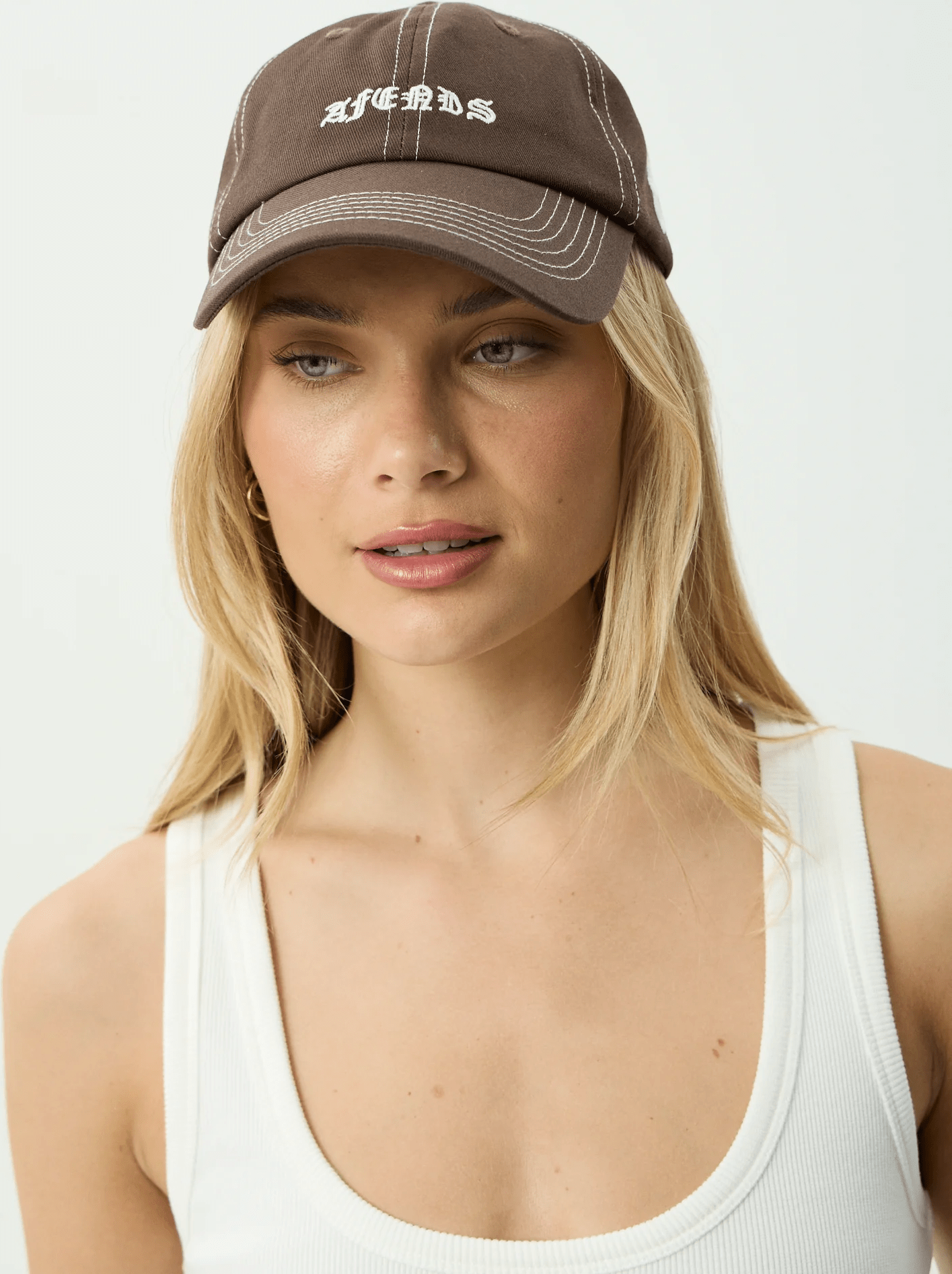 AFENDS Breathe six panel cap - Coffee