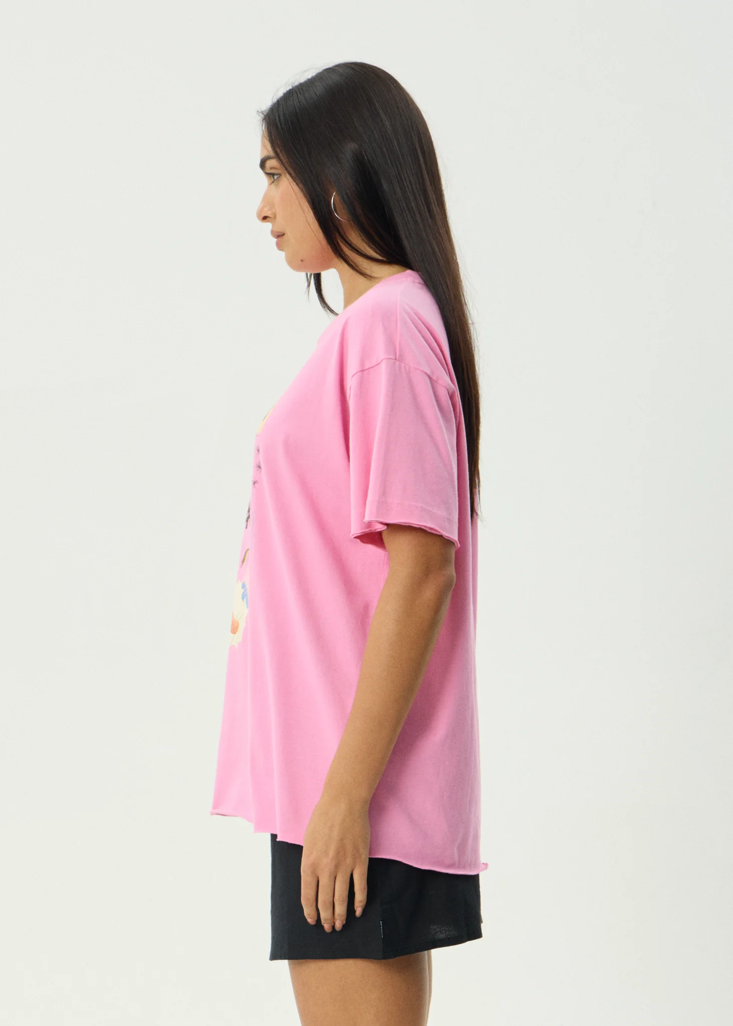 AFENDS Amalfi oversize tee - Pink