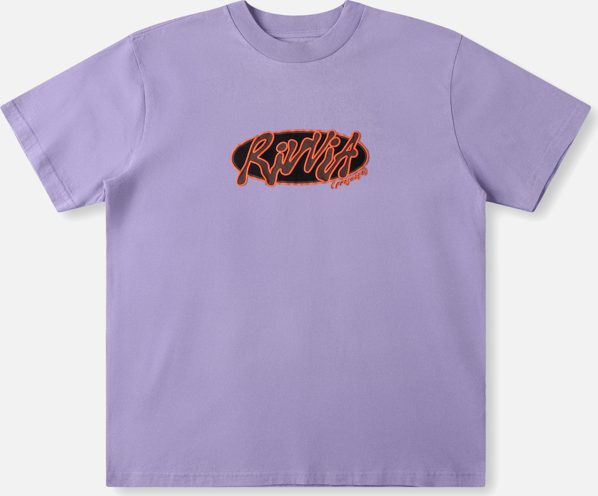 RIVVIA PROJECTS Oval graf relaxed fit t-shirt - Washed purple