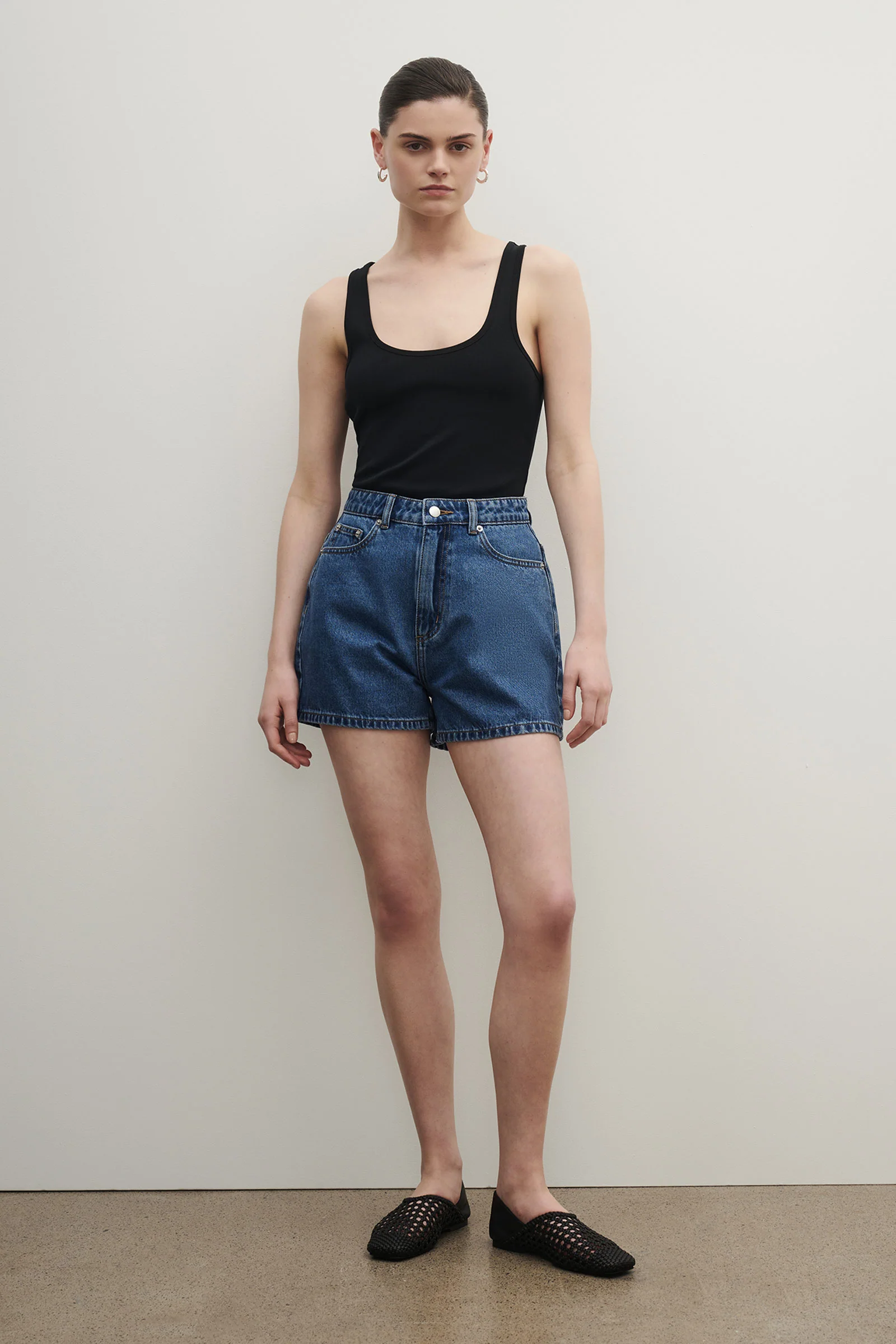 NUDE LUCY Organic Mom Short - Royal Blue