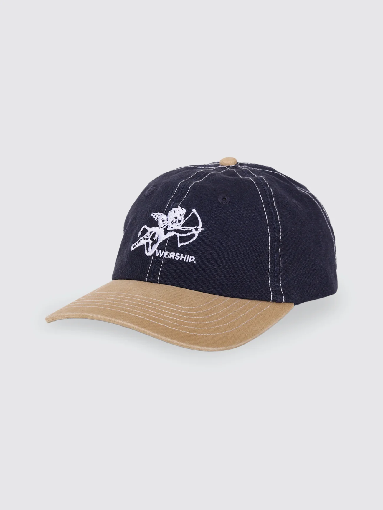 WORSHIP Cherub 6 Panel Cap - Peacoat