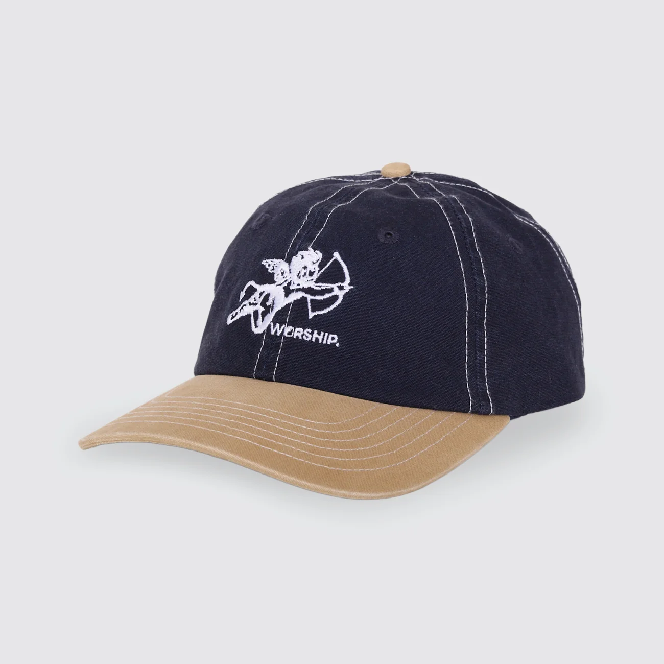 WORSHIP Cherub 6 Panel Cap - Peacoat