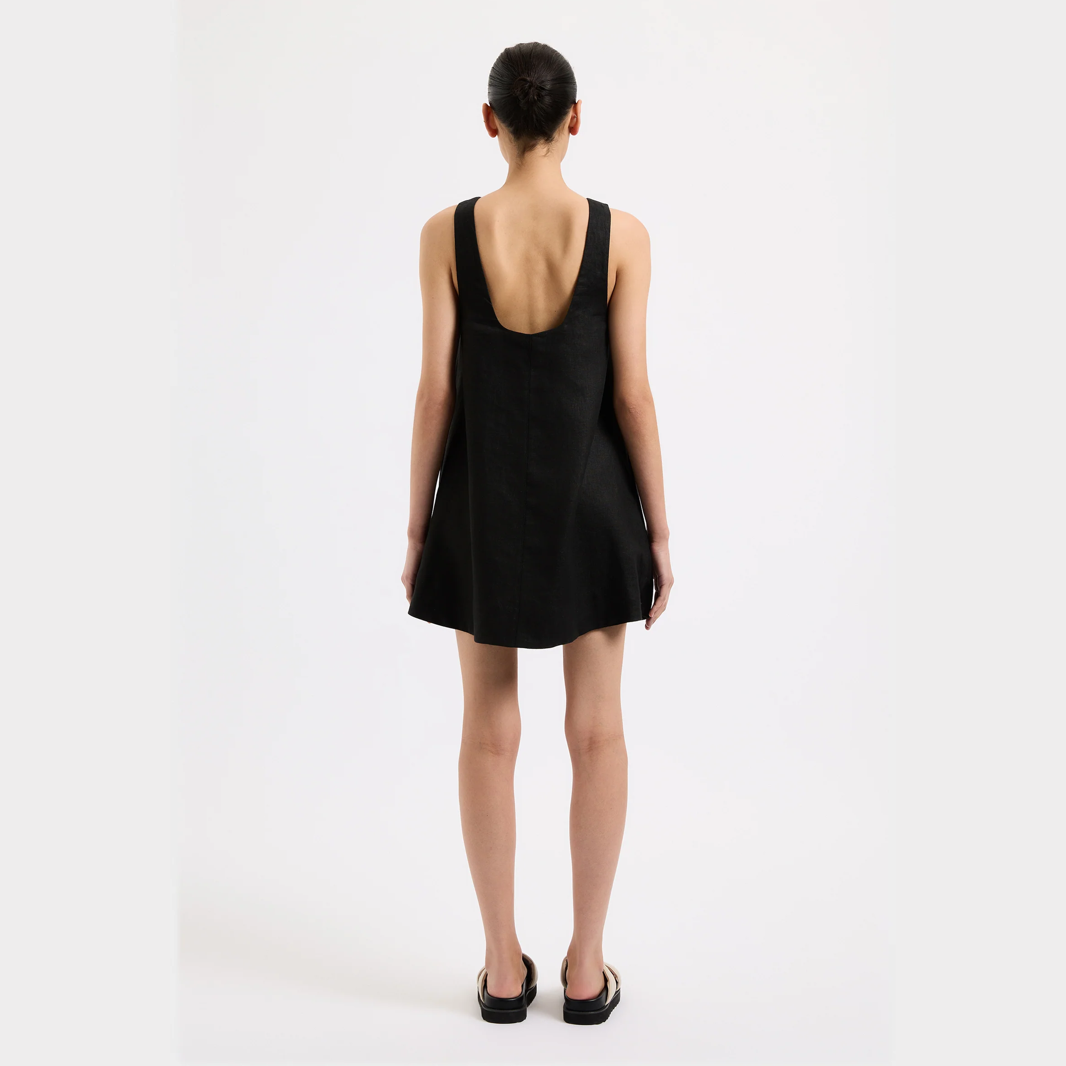 NUDE LUCY Nemi linen dress - Black