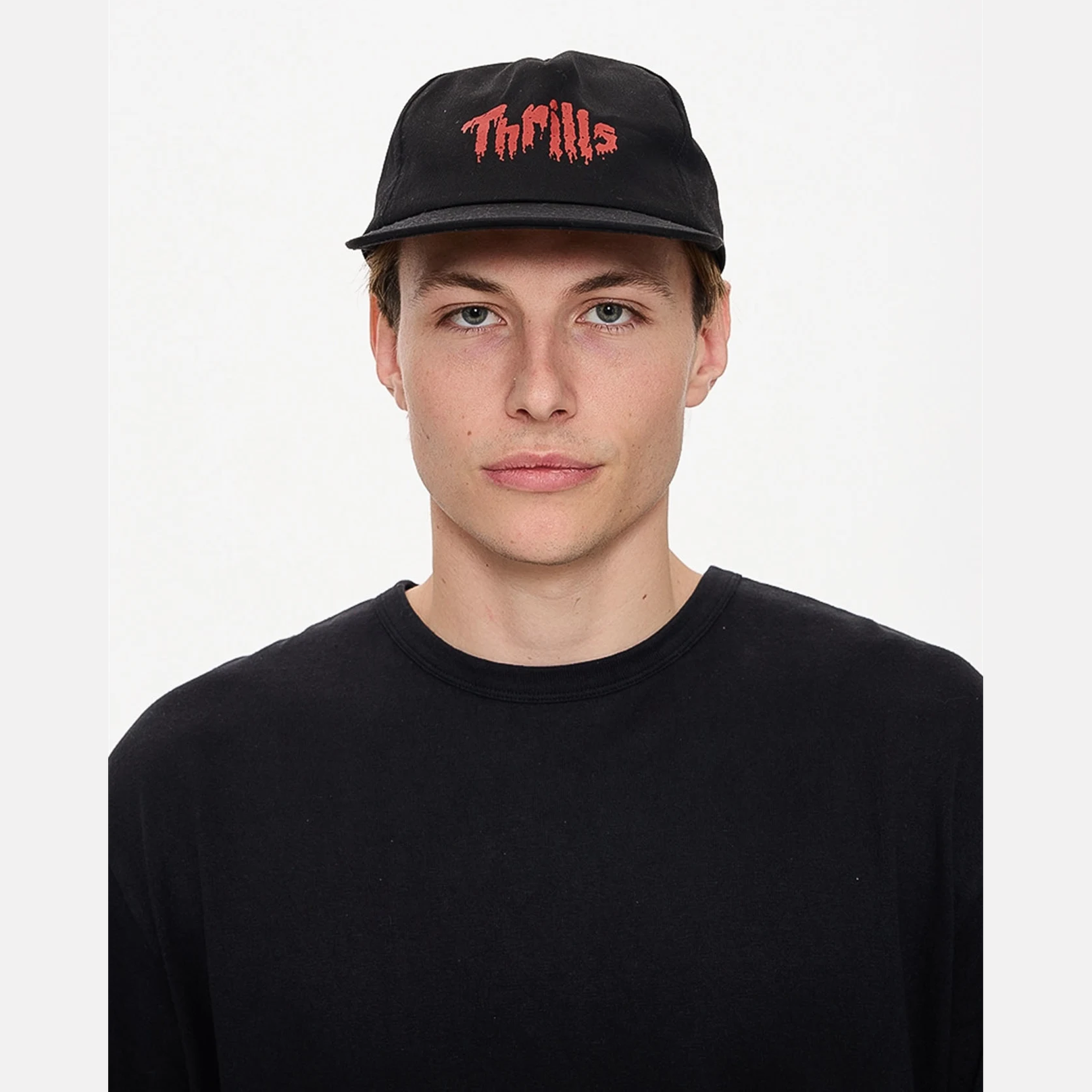 THRILLS Once Bitten Twice Shy 5 Panel Cap - Black