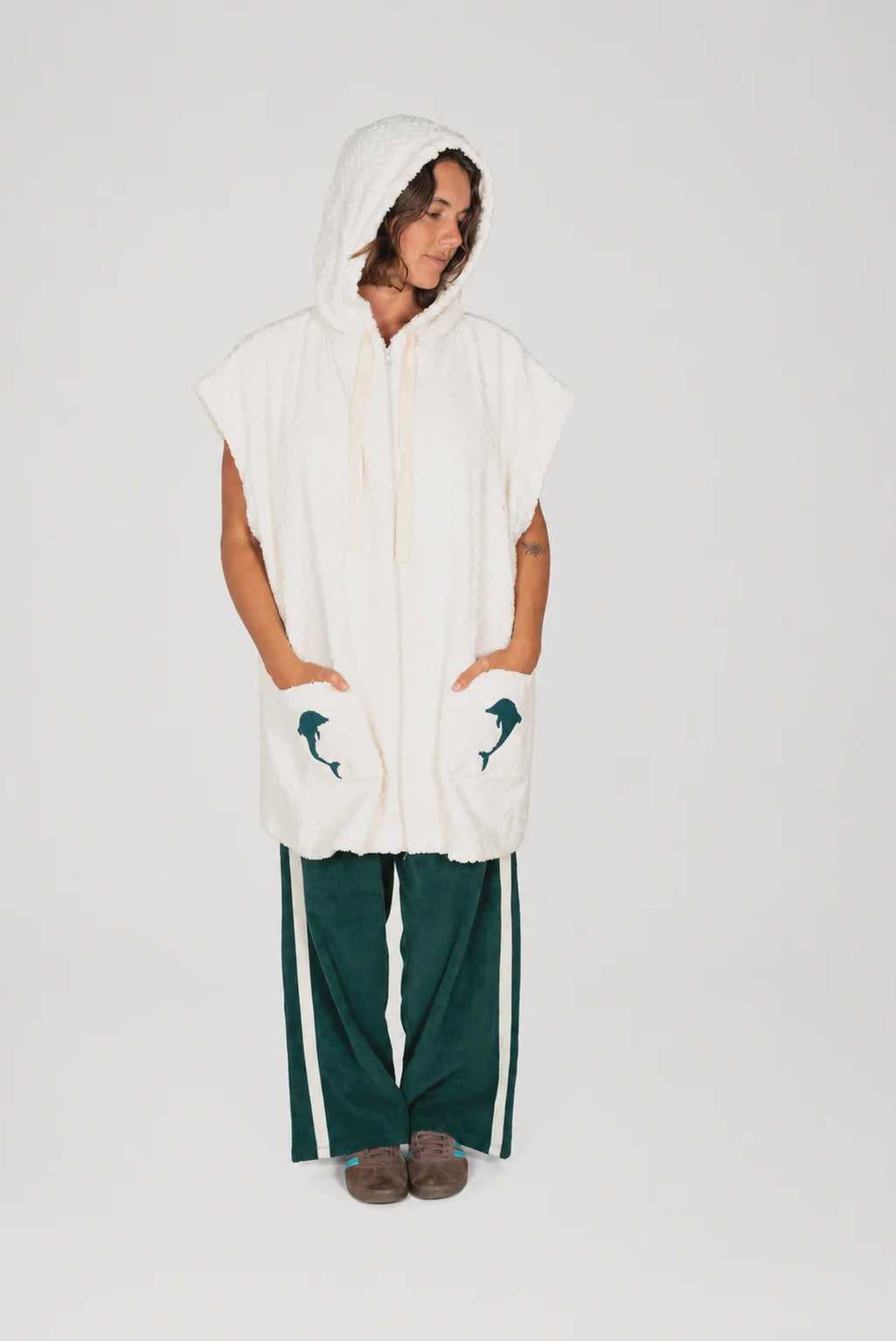 Atmosea - Delfi Apres Surf Robe - OFF WHITE