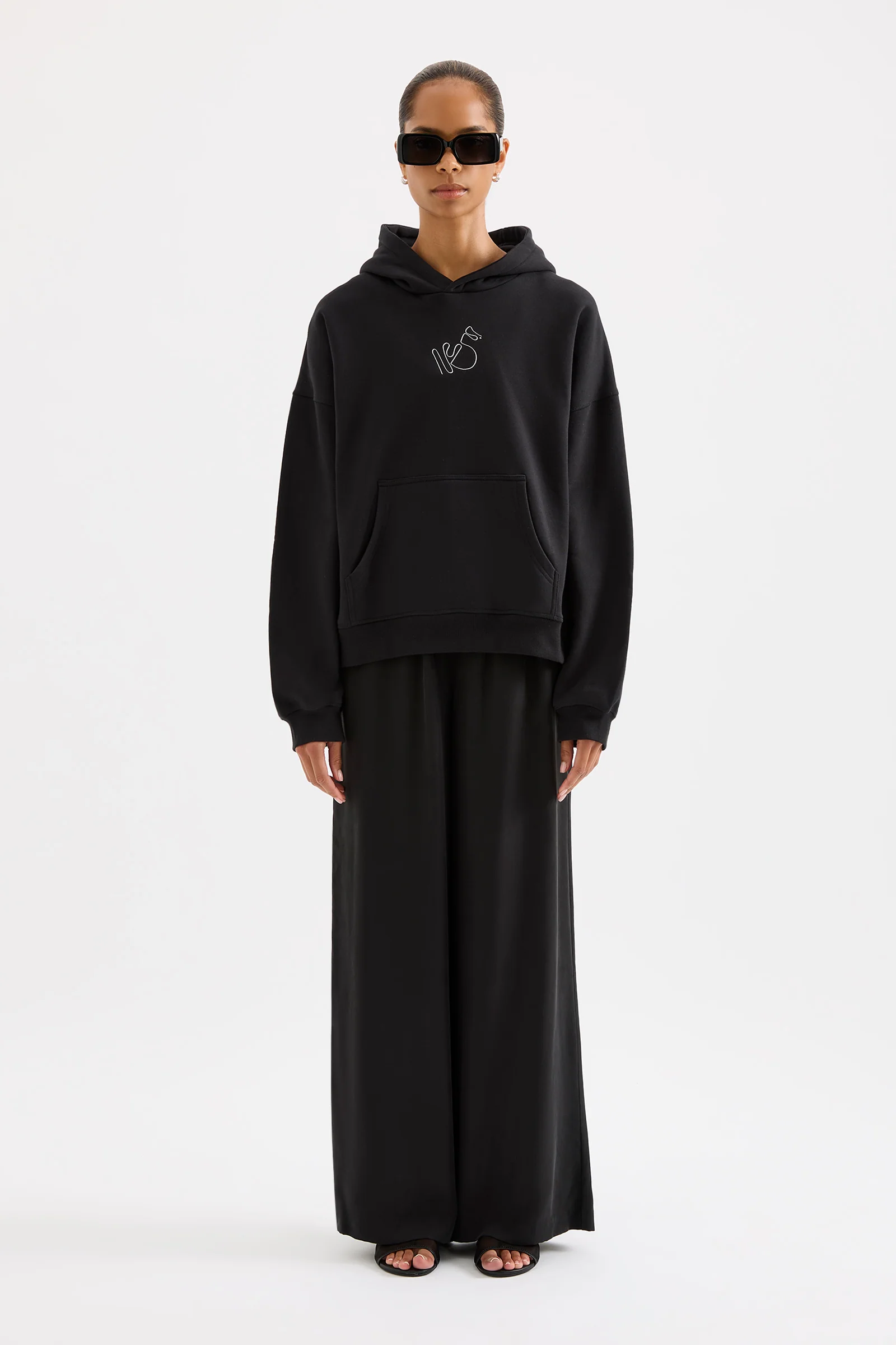 NUDE LUCY Nude signature hoodie - Black