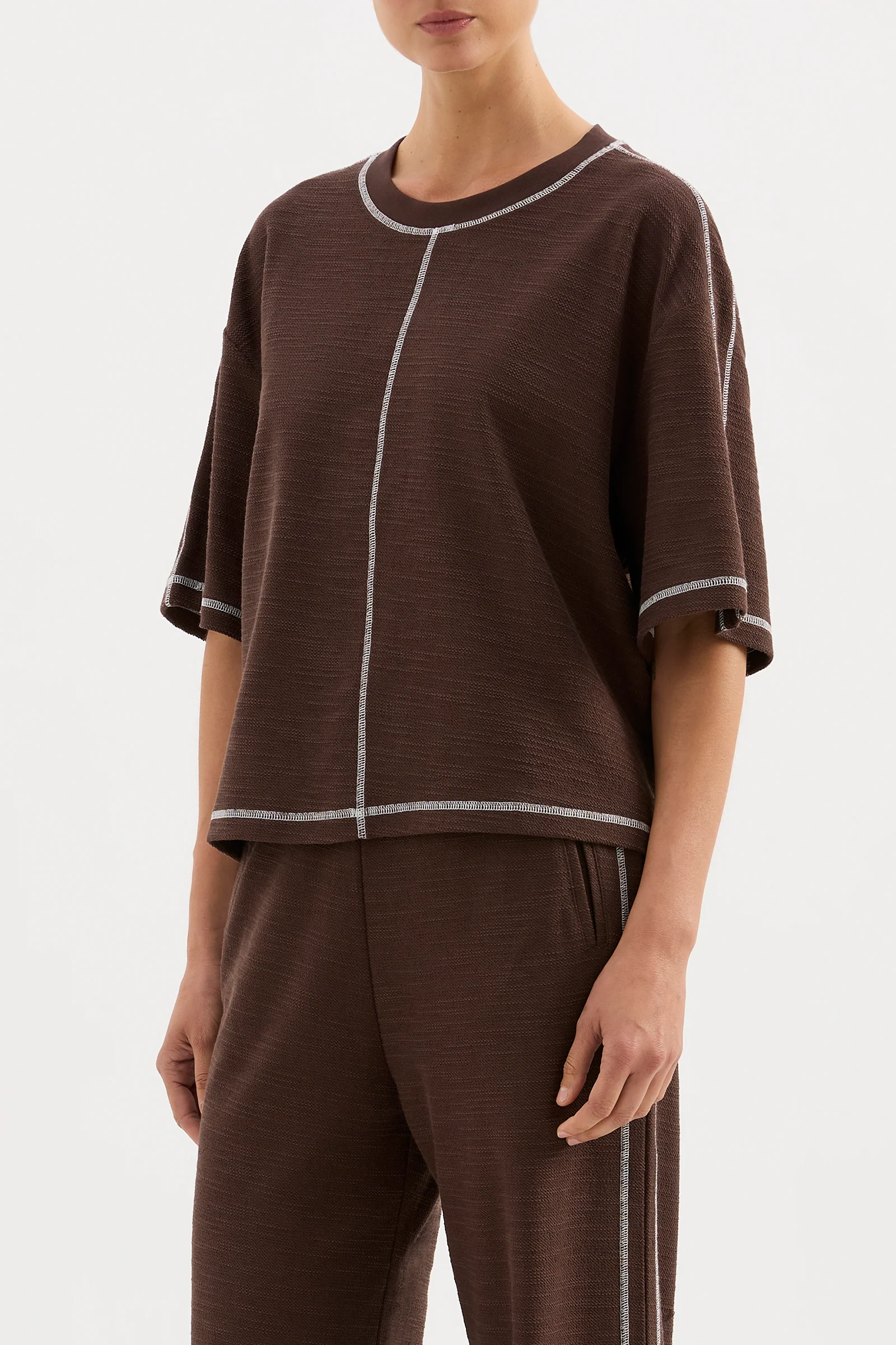 NUDE LUCY Sutton Tee - Chocolate