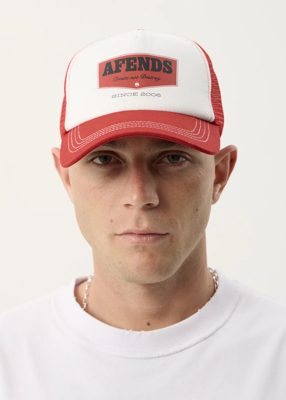 AFENDS Trophy trucker cap - Ketchup